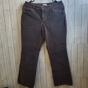 St. John's Bay  Cordouroy (Brown) Boot Cut  Pants‎ Size ( 10) petite